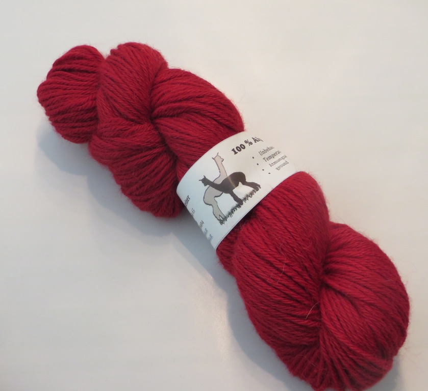 Alpaka Strickwolle rot